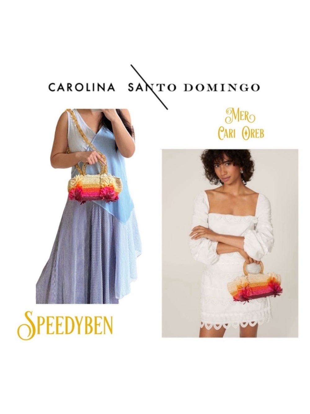 Carolina Santo Domingo Corallina Ombré Woven Bag - Picture 13 of 13